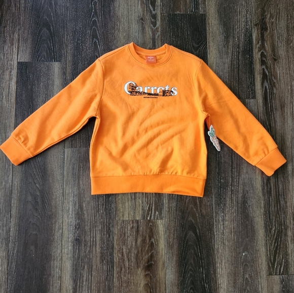 Anwar Carrots Orange Farm Boys Sweatshirt Size Medium (8) - Picture 1 of 8